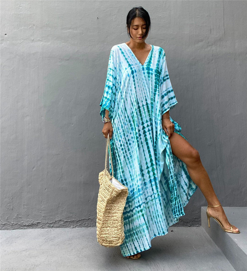 Cover Up Kaftan - Женская пляжная одежда больших размеров, длинные
